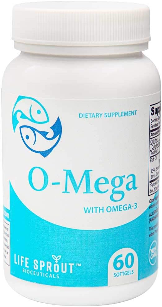 O-Mega mit EPA/DHA Enteric Omega-3 Fettsäuren - 60 Kapseln