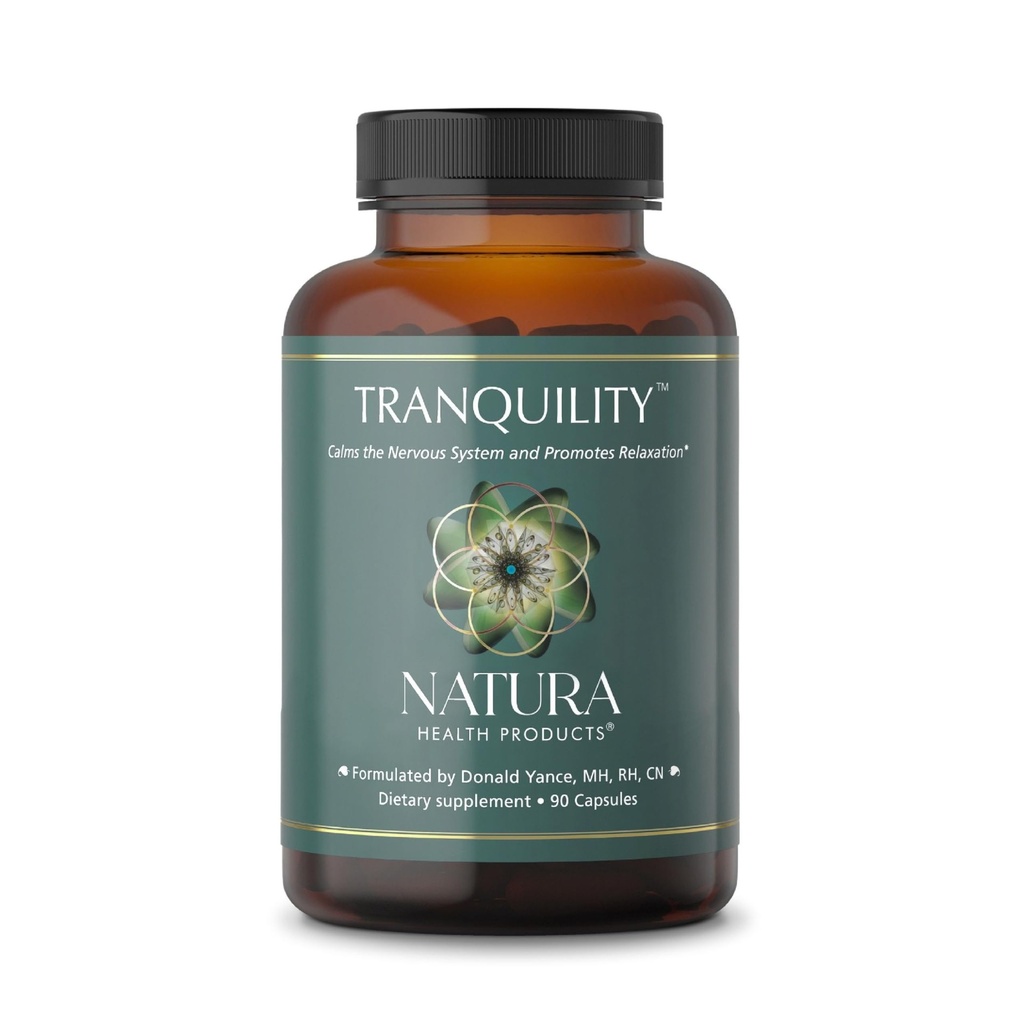 Produits de santé Natura Supplément Tranquillité - Soutient la relaxation - Avec L-Theanine, Lemon Baume, Safran, Kava, Skullcap, Lavande et Passion Flower (90 Capsules)
