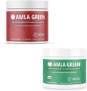 Amla Powder & Green Tea Superfood Supplement, Antioxidans-Unterstützung, Hergestellt mit Hibiscus (90 Servierungen) & Indische Stachelbeeren (30 Servierungen), Bio, Vegan