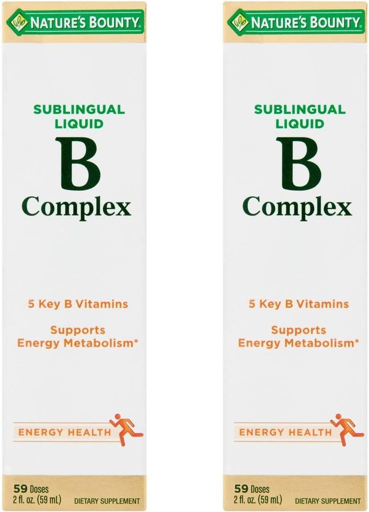 Natur Bounty Vitamin B Complex sublingual Liquid, 2 Oz (Pack von 2)