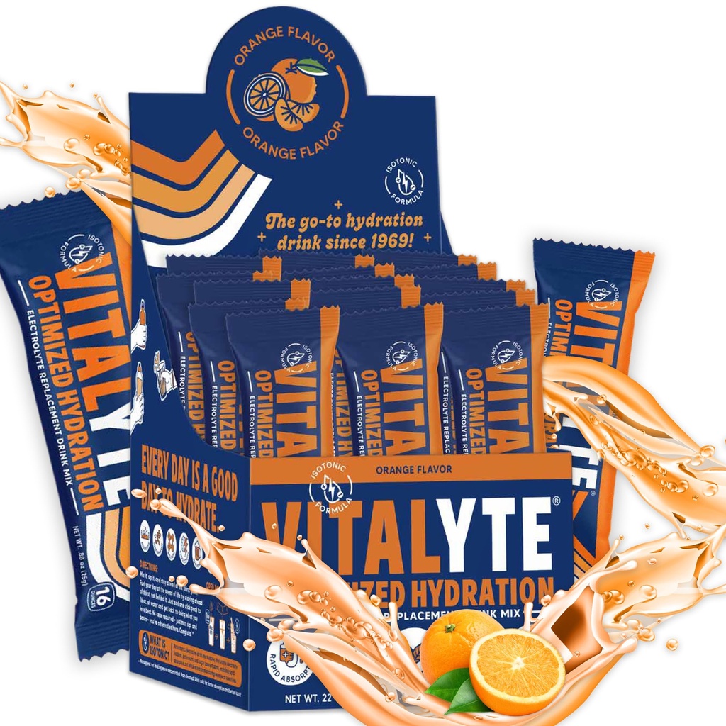 Vitalyte Elektrolyte Pakete Isotonische Sport-Getränke | Elektrolyte Pulver-Packets Sporternährung Elektrolyt-Ersatz Getränke Dehydratation Relief-Packets