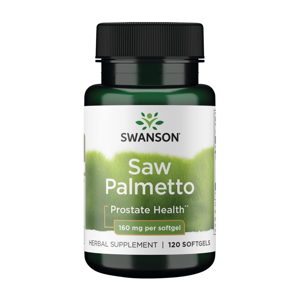 Swanson Saw Palmetto Men Prostate Health Hormone Unterstützung Urinary Health 160 Milligramme 120 Sgels