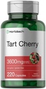 Horbäach Tart Kirsch Extrakt Kapseln | 3600mg | 220 Pillen | Non-GMO, Gluten Free | Traditionelle Kräuterergänzung