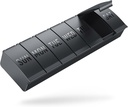 Barhon Pill Organizer Large, Weekly Medicine Pill Organizers, 7 jours Pills Box Case Voyage pour gros suppléments de vitamines Huile de poisson, noir