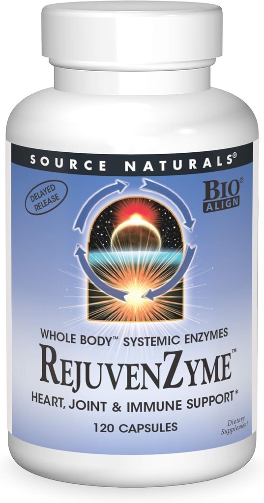 Quelle Naturals RejuvenZyme - für Herz-, Gelenk- und Immununterstützung - 120 Kapseln