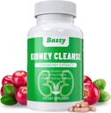 Kidney Cleanse Detox & Repair | Extra Strength 50:1 Cranberry Extract | 22-in-1 Kidney Health Supplement | Kidney Support Formula für Kidney Restore | Kidney Detox und Bladder Health
