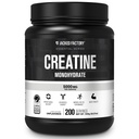 Jacked Factory Creatine Monohydrat Pulver 1000g - 5g Tägliche Kreatin Ergänzung für Männer und Frauen, Vegan-Friendly, Third-Party getestet - 200 Servierungen, Unflavored