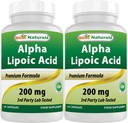 Best Naturals Alpha Lipoic Acid 200 Mg 120 Kapseln (120 Zähler (Pack von 2))