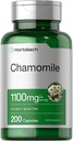Horbäach Kamille Blume Extrakt | 200 Pillen | 1100mg Kapseln | Non-GMO, Gluten kostenlose Ergänzung