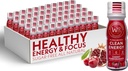Ganze Bios - Sugar Free Energy Shots Extra Strength Natural & Healthy Energy Drinks - Pflanzenbasierte Energieergänzungsmittel w/Vitamin B12 Lion's Mane & Yerba Mate - Cherry Pomegranate Flavor 48 Pack