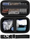Hard Case für Portable Nebulizer Handheld Mesh Inhaler Spacer Nebulizers Maschine für Erwachsene & Kinder Reise Haushaltsgebrauch, Schutzhalter Tasche mit Mesh Tasche für USB-Kabel und Batterie, Schwarz