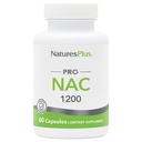 Natures Plus PRO NAC 1200 mg - 60 Kapseln - Crucial for Replenishing Glutathione - Non-GMO, Vegan & Gluten Free - 30 Portionen