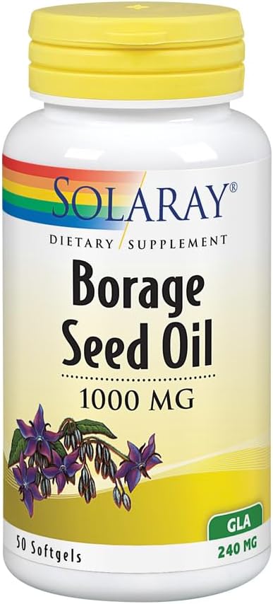 SOLARAY Borage Öl Seed, Softgel (Btl-Plastic) 240mg 50ct