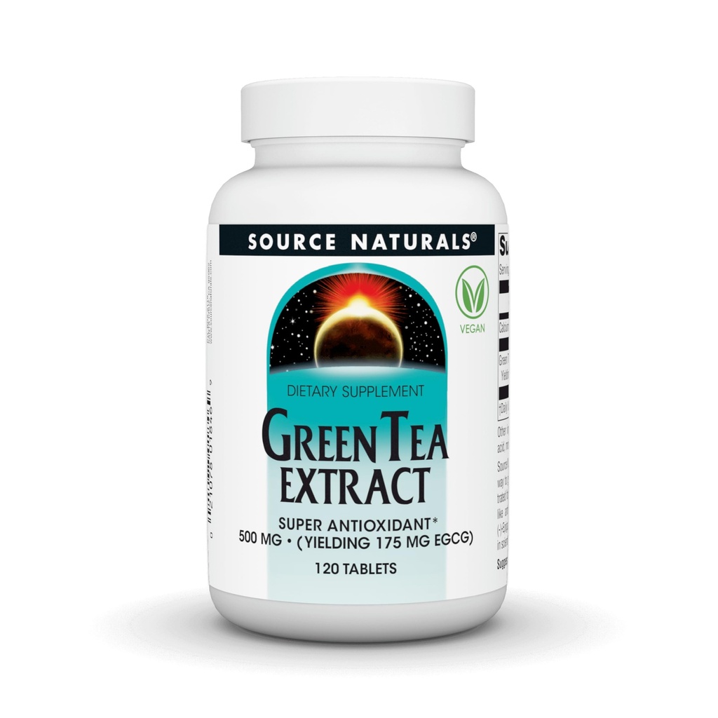 Quelle Naturals Grüner Tee Extrakt 500 mg Super Antioxidant - 120 Tabletten