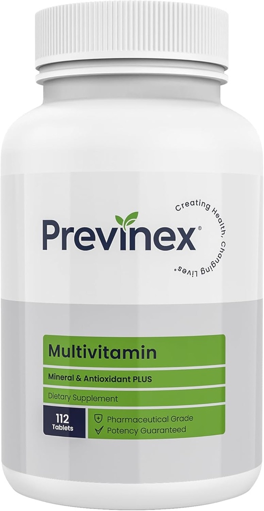 Multivitamin, Mineral & Antioxidant Plus - Multivitamin for Men & Women with Vital Nutrients, Vitamin C & Vitamin D & Vitamin E, 112 Tablets