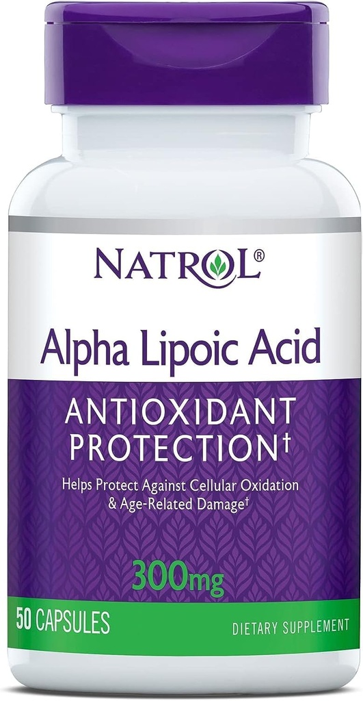 Natrol Alpha Lipsäure 300 Milligramme - 50 Caps (Packs von 3)
