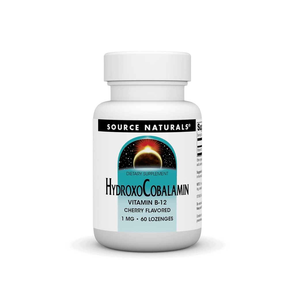 Quelle Naturals HydroxoCobalamin, Vitamin B-12, 1 mg - 60 Cherry Flavored Lozenges