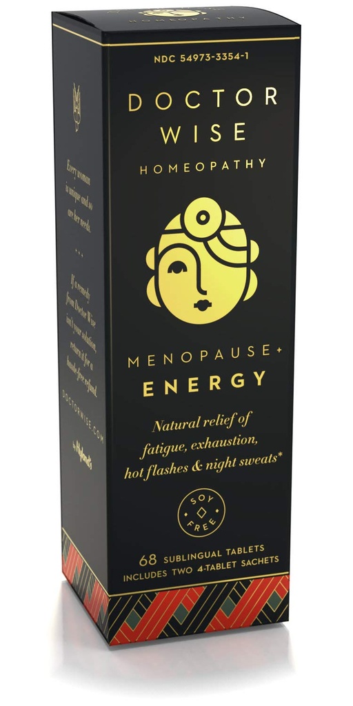 Hyland Menopause Natural Homeopathic Relief of Fatigue, Auspuff, Hot Flashes und Night Sweats, Doctor Wise Menopause Energy, 68 Quick Dissolving Tablets