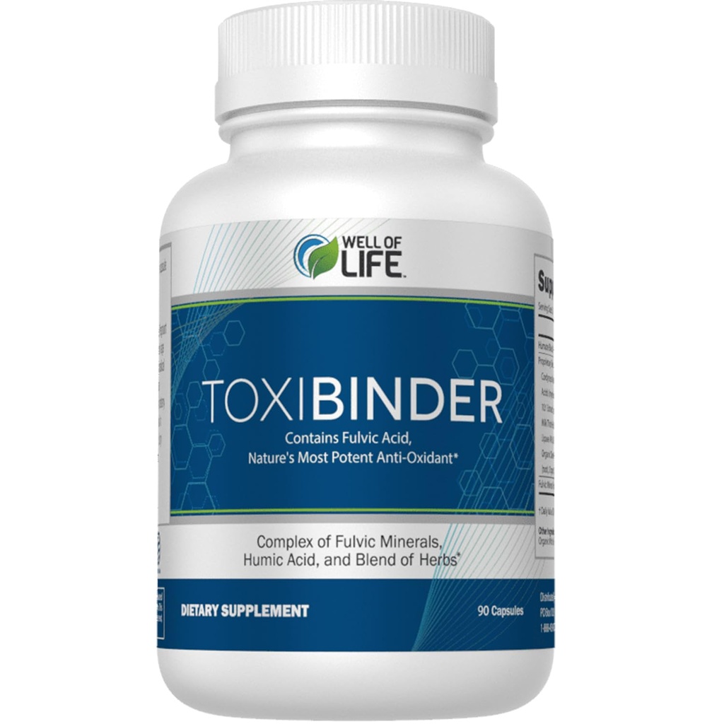 Well of Life Revitalize mit unserem Detox & Repair Complex ToxiBinder 90Vcap, Vegan, Non-GMO Mischung von Humic & Fulvic Acids für Enhanced Energy, Better Gut & Joint Health, Hydration und Superior Nährstoff