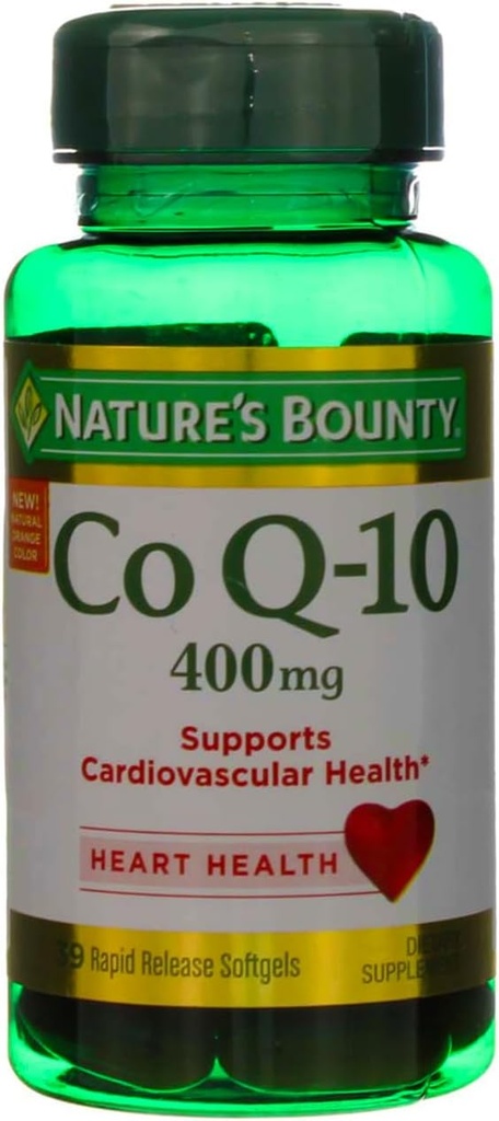 Nature's Bounty Cardio Q10, Co Q-10 400 mg Softgels 39 ea (Pack von 2)