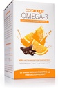Coromega Omega 3 Fischöl-Ergänzung, 650mg Omega-3s mit 3X besserer Absorption als Weichgel, Schokolade Orange Geschmack, 90 Single Serve Squeeze Packets