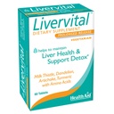 HealthAid LiverVital – Einmalige pflanzliche Leber Unterstützung mit Milchdistel, Dandelion, Turmeric & Artichoke Plus Methionin, Choline & Inositol | Vegetarisch, 60 Tabletten