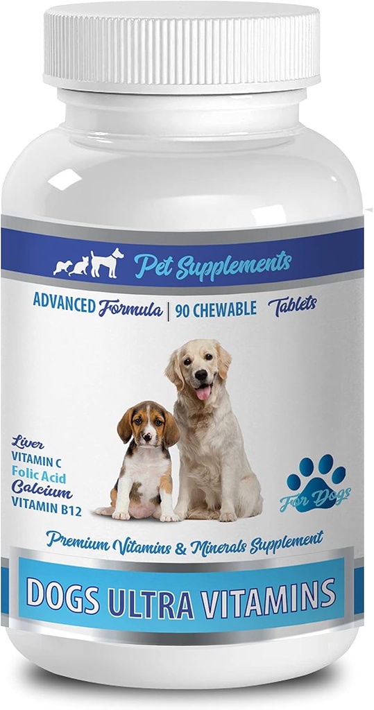 Dog Eye Supplement - Dog Ultra Vitamins - Mineralstoffe - Essential NUTRIENTS - Premium und natürlich - Dog Calcium Supplements - 1 Flasche (90 Chews)