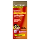 GoodSense Kinder Ibuprofen Oral Suspension, 100 mg pro 5 ml, Pain Reliever & Fever Reducer, Bubble Gum Flavor