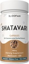 Shatavari Capsules 500mg-$ Extrait concentré 10:1 Aspergus racemosus Supplément à base de plantes racines non-OGM, sans gluten, formule à base de plantes traditionnelles (120 Nombre (paquet de 1))