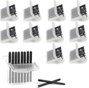 (80 Pcs) Cerustop Wax Guard Filters for Hearing Aids Supplies for Phonak, Hearing Aid Wax Filters Resound, Widex and Unitron, Hearing Aids Replacement Parts Cleaning Kit Accessories Tool(10 Packs)
