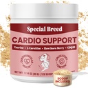 Spezielle Zucht Cardio-Unterstützung für Hunde - Herzgesundheitsunterstützung mit Taurine, CoQ10, Bio Hawthorne Berry, Pulverergänzung, 120 Scoops, 3.14 oz