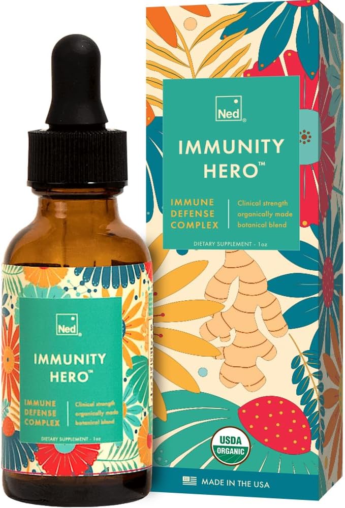 Ned Immunität HeroTM - bio, pflanzliche Immununterstützungsergänzung für Erwachsene - Immun Booster mit Echinacea und Astralagus