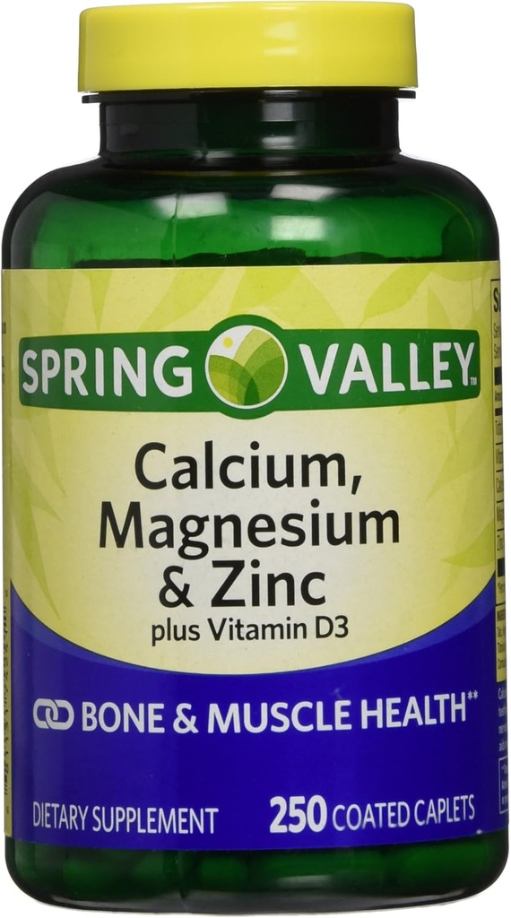 Spring Valley - Calcium Magnesium und Zink, 250 Caplets