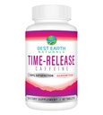 Best Earth Naturals Time Release Koffein mit L-Tyrosin, Vitamin B6, Vitamin B12, Thiamin & More - Energieergänzung für Frauen und Männer - 40 Count