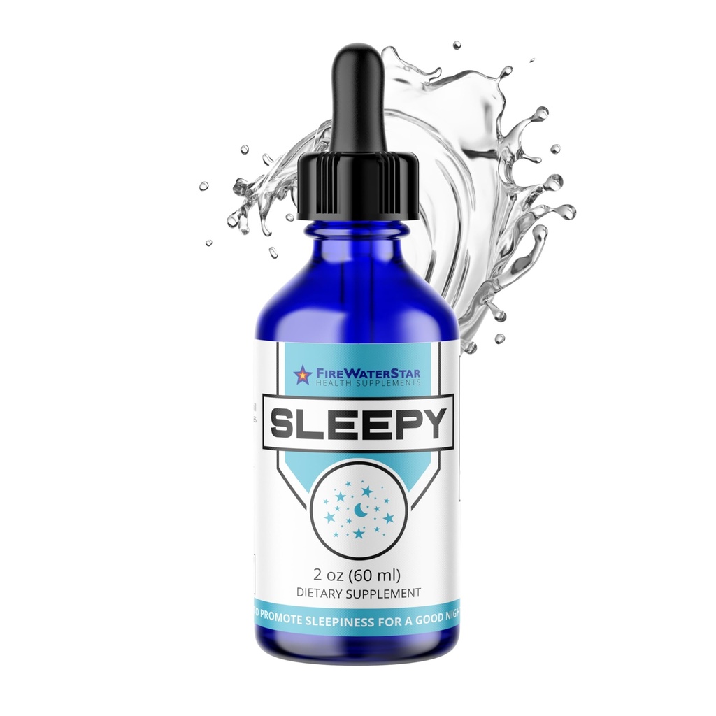 Sleepy FWS - Mélatonine liquide avec Magnésium, L-Theanine - Aide naturelle au sommeil - gouttes liquides à action rapide - vous aide à dormir et à dormir pour un repos de bonne nuit - Adultes, adolescents, enfants