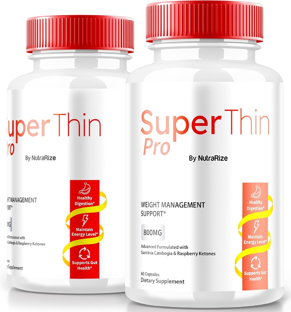 (2 Pack) SuperThin Pro pilules, Super Thin Pro perte de poids et la nutrition équilibrée, la formule officielle de kéto, supplément naturel pour transformer votre corps et la santé globale, SuperThinPro examen (120 capsules)