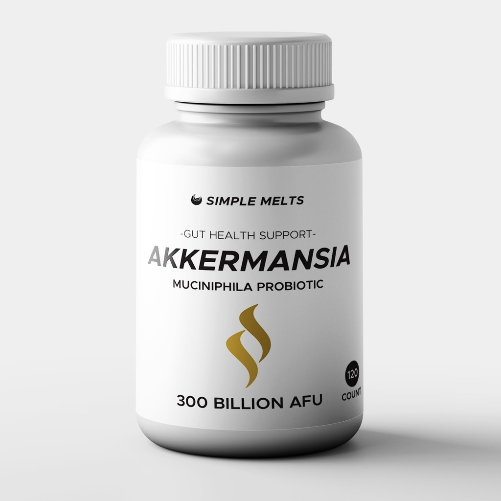 GLP-1 Supplement – 300 Billion AFU Akkermansia Muciniphila Probiotic + Prebiotics & Organic Berry Extracts – Gut Lining, Digestion, Metabolism – 120 Kapseln für Damen & Herren