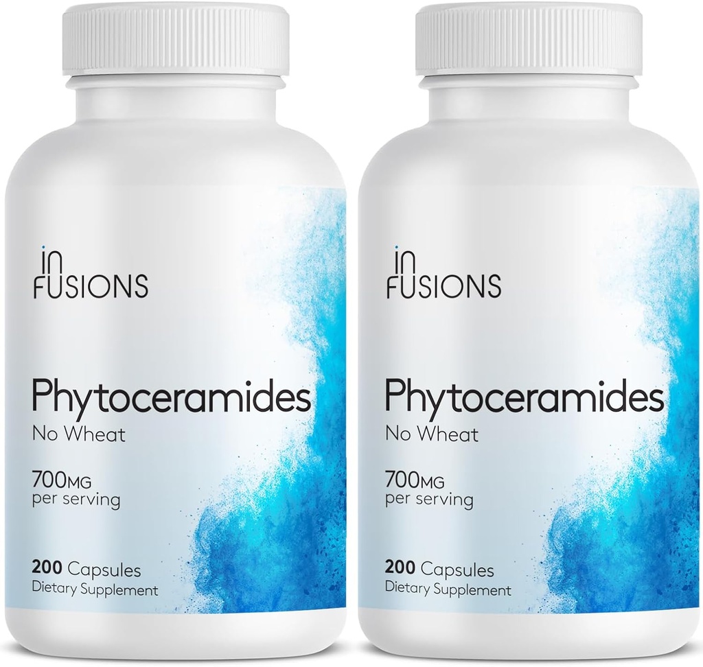 Phytoceramide 200 Kapseln Haut-Reparatur-Verjüngung Anti-Aging-Unterstützung Pflanzen-erzeugte Ceramide 700mg Gluten Free Non-GMO (2)