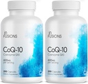 Infusionen Maximale Stärke Reine CoQ10 600mg 200 Kapseln Hohe Absorption Gluten Freie Nicht-GMO (2)