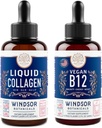 BOTANIQUES DE WINDSOR Vitamine B12 Collagène liquide et liquide avec biotine - Groupe énergie et bien-être