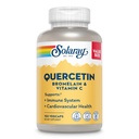 SOLARAY Quercetin Bromelain & Vitamin C, Immunsystem, Sinus, Respiratory & Antioxidant Activity Support, Vegan, 500mg Quercetin & 1.235mg VIT C, 60 Tage Garantie, 75 Servietten, 150 VegCaps