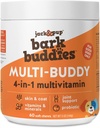 Jack&Pup Dog Vitamins and Supplements Multivitamins for Dogs - Bark Buddies Multi-Buddy Dog Multivitamins Chewable Soft Chews Puppy Vitamins and Supplements - (60ct)