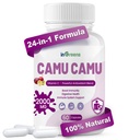 Bio Camu Camu Capsules 2000mg | Hohe natürliches Vitamin C, Leistungsstarke Antioxidante Mischung | 60 Kapseln, Non-GMO, Glutenfrei, Immununterstützung & Hautgesundheit