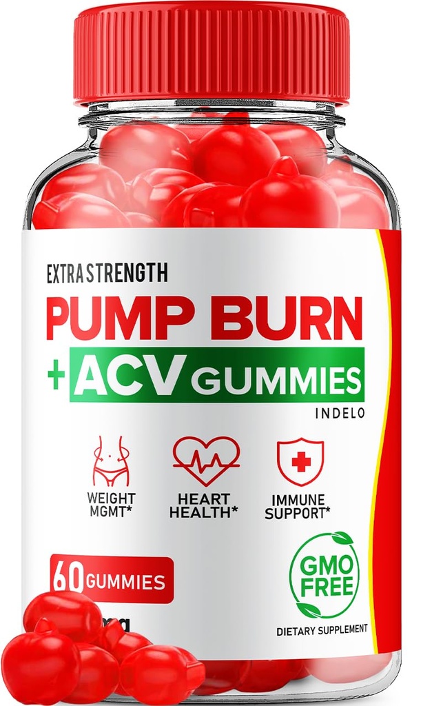 Pump Burn Keto ACV Gummies - Keto Pump Burn Gummies Bewertungen, Pump Burn Keto + ACV Gummies für Gewichtsmanagement B12 Burn Pump Advanced 1000mg Formula (1 Pack - 60 Gummies)