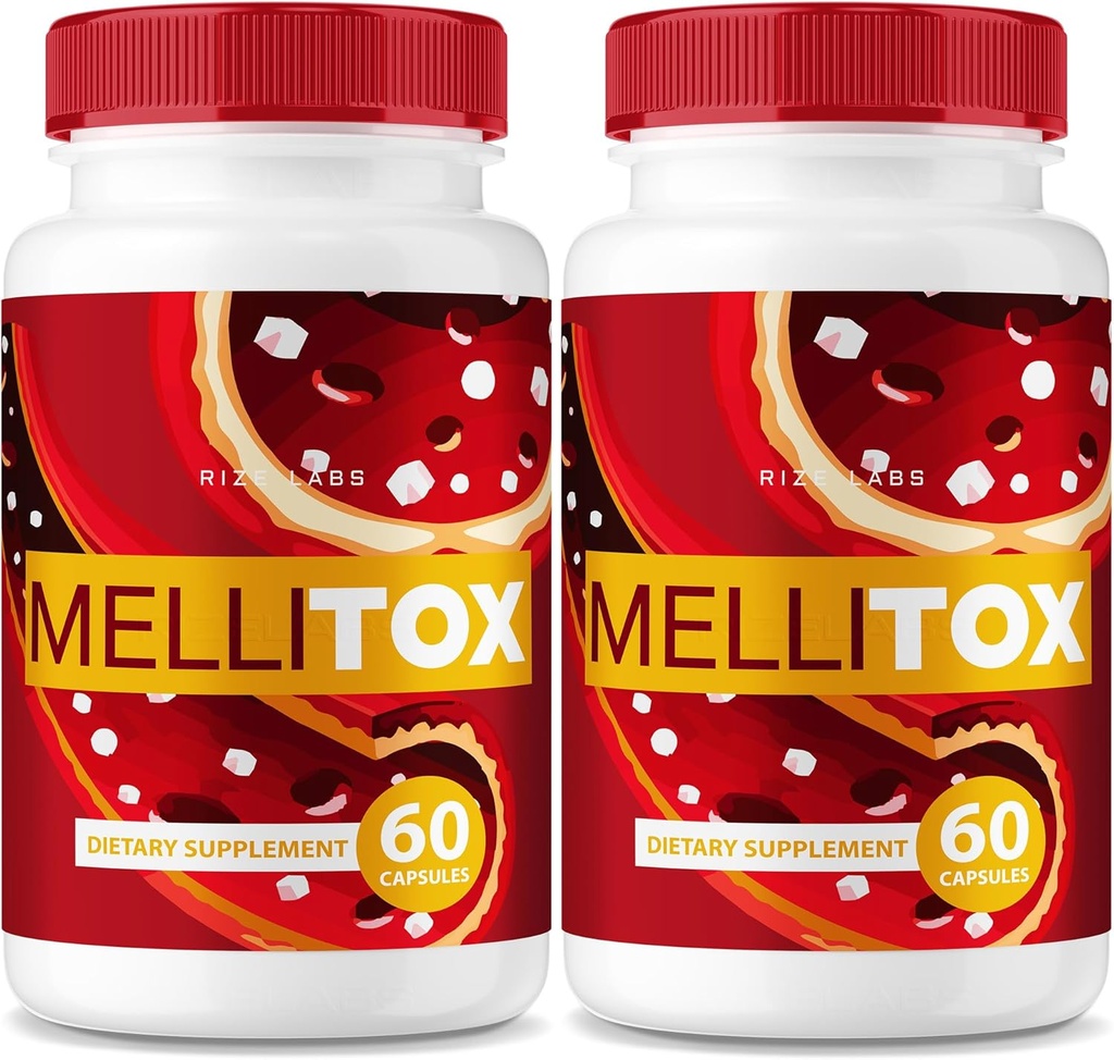 (2 Pack) MelliTox Kapseln, MelliTox Supplement Body Detox, MelliTox Maximum Strength Formula, MelliTox Pillen für gesunde Zellen, MelliTox Pastillas Review (120 Kapseln)