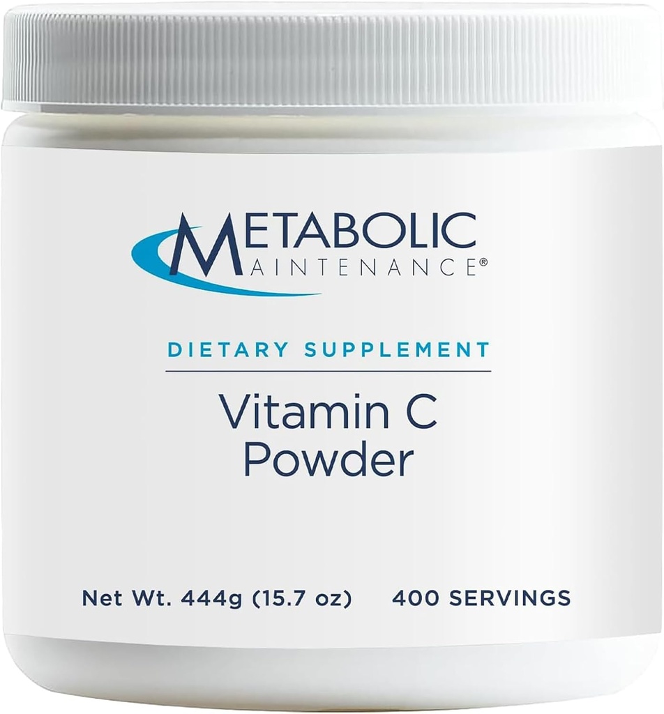 Metabolische Wartung Vitamin C Pulver - 1100 mg reine Ascorbinsäure Antioxidans + Immununterstützungsergänzung - Einfache Getränkezugabe (15.7 oz / 400 Servierungen)