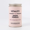 Vitality - Pure Organic Snow Fungus 10:1 Dual Extract - 100% Fruiting Bodies - Hemp Bag Included - Add to Water/Tea/Coffee/Smoothies - 125 Grams