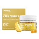 Troomy Reishi Calm Gummies Natürliche Ananas Peach Flavor, Gelatin-frei, Gluten-frei und vegetarisch - 30 Count