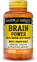 MASON NATURAL Brain Power mit Salbeiextrakt & Calcium, Tägliche Ergänzung für normale Mental Fokus & Mood Unterstützung, 60 Tage Versorgung