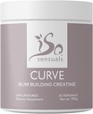IsoSensuals Curve Bum Building Creatine - Micronized 200 Mesh für glatte Muskel-Erbauer für Frauen, Creatine Frauen Enhancer, Energieergänzung für Booty Gains. 30 Unflavored Perfect Peach Servings